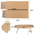 thumbnail image 3 of G TALECO GEAR Jigsaw Puzzle Table with Drawers, Legs and Cover, Wooden Puzzle Board for Adults 1500 Pieces, Puzzles Accessories, 34.3 "x 26.5", 3 of 9