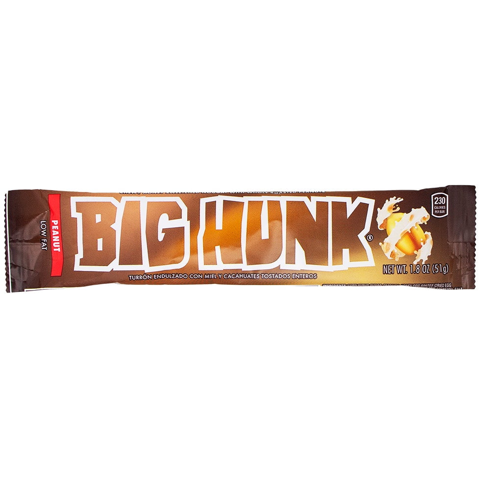 Big Hunk; Nougat; Candy; Nougat Candy Bar with Roasted Peanuts