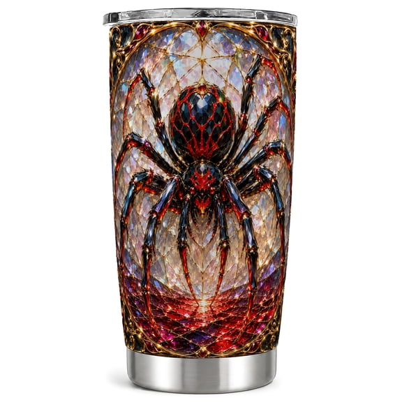 Jeweled Spider Tumbler 20oz, Gothic Tumbler, Stainless Steel Travel Cup