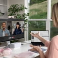 thumbnail image 3 of Logitech Brio 500 Full HD Webcam with Auto Light Correction,Show Mode, Dual Noise Reduction Mics, Webcam Privacy Cover, Works with Microsoft Teams, Google Meet, Zoom, USB-C Cable - Rose, 3 of 11