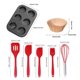 thumbnail image 5 of Molde para hornear muffins con juego de utensilios de cocina y molde para cupcakes Sartén de aire con juego de utensilios de cocina y molde para magdalenas multifunción para hornear en la cocina, 5 of 8