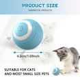 thumbnail image 3 of Jouet Intelligent pour Chat Balle Roulante Automatique Balle Interactive pour Chat Usb Rechargeable Électrique Mouvante Rotative Jouets pour Chat Accessoires pour Animaux Combo 1 Officiel Authentique, 3 of 6