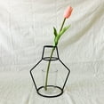 thumbnail image 2 of RYRDWP New Nordic Vase Black Minimalist Abstract Iron Brief Vase Flower Racks, 2 of 3