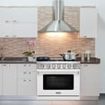 thumbnail image 4 of KOSTCH 36in Natural Gas Range with 6.0 Cu.ft. Oven and 6 Burners Cooktop, 110V Gas Oven in White ( Stainless Steel), 4 of 10