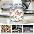 thumbnail image 6 of Yayeee Ashtray with Lid for Cigarette Smokeless Stainless Steel Home Ash Holder, Colorful Butterflies, 6 of 7