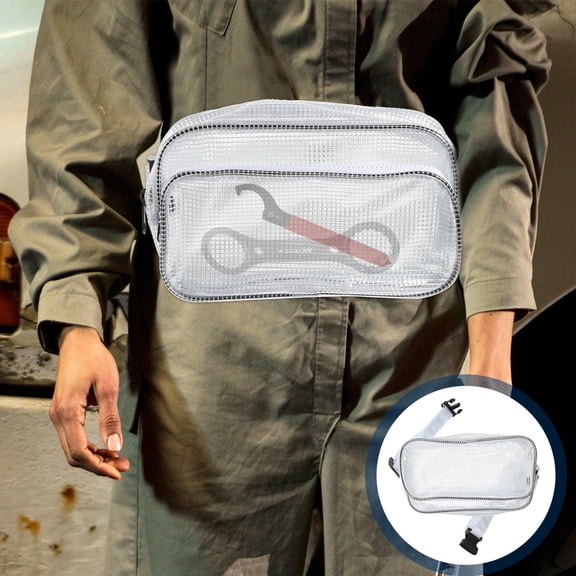 Homoyoyo Clear PVC Waist Pouch for Unisex Outdoor Sports, Hiking, Running, Travel, and Adventure Activities