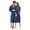 Blue, variant on iHPH7 Bathrobe for Women, Waffle Robes for Women, Robes for Women, Womens Robes Clearance Sale, Long Robes for Women, Black 3XL