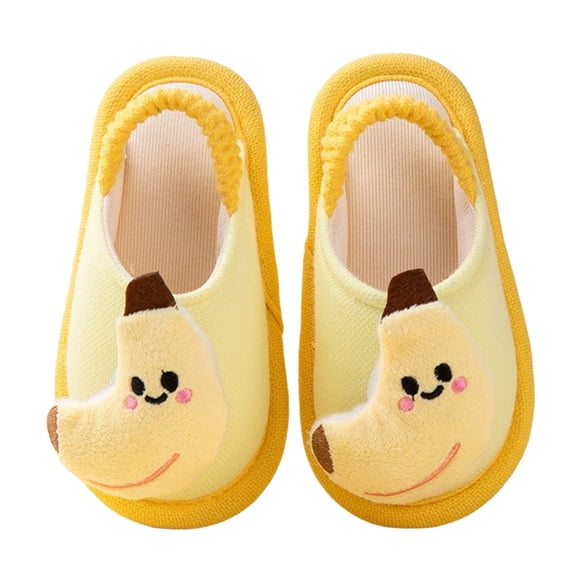AWZXDE Girls Slippers Soft Indoor With Adjustable Back Strap Lightweight Shoes For Children Comfortable Home Floor Slippers
