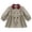 Khaki, variant on lnmuld Girls Contrast Peter Pan Collar Double Breasted Gathered Trench Coat A Line Casual Outerwear Khaki,7-8 Years