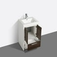 thumbnail image 2 of Eviva Grace 24 in. Gray Oak and White Bathroom Vanity with White Integrated Acrylic Countertop, 2 of 4