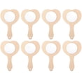 thumbnail image 1 of DIY Wooden Handheld Mirror Light Brown for Kids Craft Projects 8Pcs 5.3X3.3X0.2In, 1 of 5
