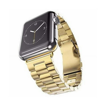 Stainless Steel Metal Link Strap For Apple Watch - 38mm - Gold