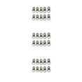 thumbnail image 1 of Destyer 10PCS Forme de Boucle en Alliage de Zinc Robuste Ancres Bagues Usure Résistance Solide Couleur Fixation Boucles Sac Chaussures Photo Noir 3Set, 1 of 6