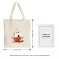 thumbnail image 3 of Castle Design Tote Bag - Stylish Canvas Bag for Shopping Travel & Parties - Multifunctional Reusable Eco-Friendly Bag, 3 of 4