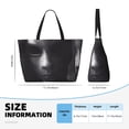 thumbnail image 4 of Honeii Mystical Masked Figure Monochrome for Tote Bag with Adjustable Strap,Beach Bag, Waterproof Sandproof Beach Tote Bag, Large Capacity Foldable Beach Bags, 4 of 7