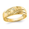 thumbnail image 1 of 14K Yellow Gold Polished Mens DAD Ring, 1 of 4