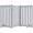 Grey, variant on PawHut Dog Gate 3-Panel Foldable with Feet for Medium Dogs and Below, Black