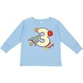 thumbnail image 3 of Inktastic 3rd Birthday Outer Space Theme Boys or Girls Long Sleeve Toddler T-Shirt, 3 of 5