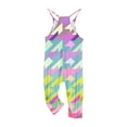 thumbnail image 5 of gljltg Girls' Casual Sleeveless Jumpsuits Spaghetti Strap Loose Romper Long Pants with Pockets, 5 of 5