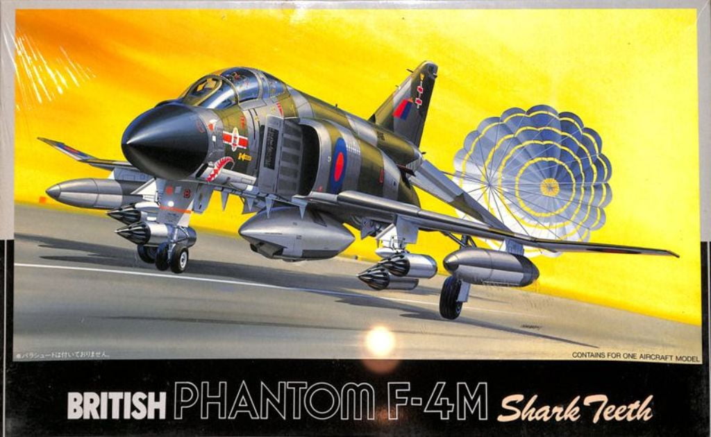 Fujimi 1:72 British Phantom F-4M Shark Teeth Plastic Aircraft Model Kit #7A-H9