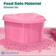 thumbnail image 5 of Dental Grade Trapezoid Denture Bath Case by VASTMED | Denture Cleaner Cup for Artificial Teeth & Aligners | Mouth Guard, Night Guard, Gum Shields, Retainer for Travel, Home Office, 5 of 8
