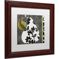 thumbnail image 2 of Trademark Fine Art "Decorative Pear I" Canvas Art by Color Bakery White Matte, Wood Frame, 2 of 4
