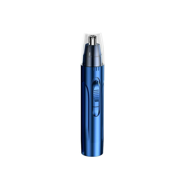 Vogacara Recortador de pelo eléctrico para nariz y orejas, portátil, reutilizable, carga USB, lavable, alimentado por batería, removedor de cejas, Juegos de afeitado Cabeza azul de 1 pieza Vogacara CE013880-02B
