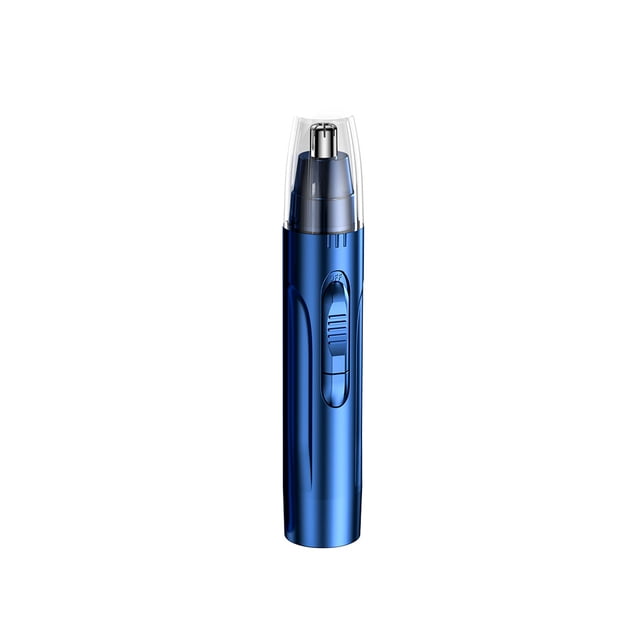 Vogacara Recortador de pelo de nariz eléctrico, removedor de cejas a lavable de 360 grados, cortapelos de cabeza de acero inoxidable y Juegos de afeitado Cabeza azul de 1 pieza Vogacara CE013880-02B
