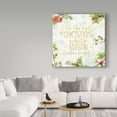 thumbnail image 3 of Trademark Fine Art 'Christmas Sentiments II Gold on Wood' Canvas Art by Katie Pertiet, 3 of 3