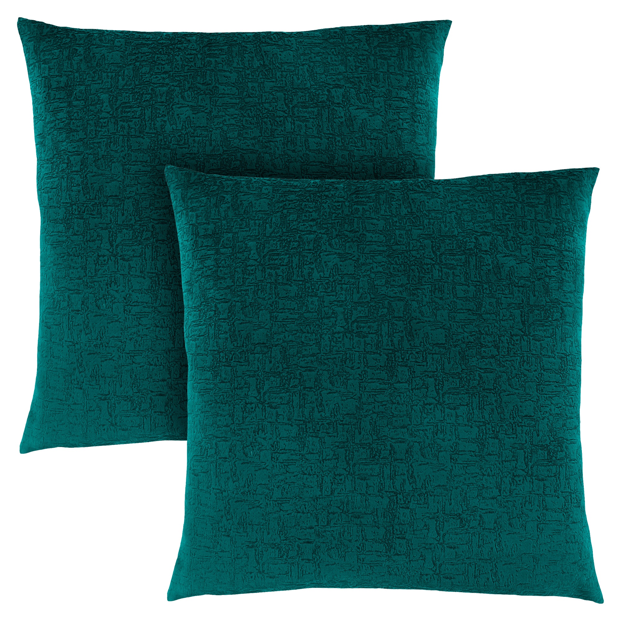 Set of 2 Green Abstract Square Throw Pillows with Zipper Closure 18