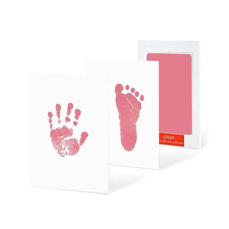 1Set Baby Handprint And Footprint Ink Pads Paw Print Ink Kits For Baby And Pets 