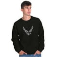 thumbnail image 5 of US Air Force Pilot Symbol USAF Sweatshirt for Men or Women Brisco Brands S, 5 of 6