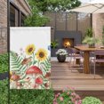 thumbnail image 6 of Country Mushroom House Flags For Outdoor, Sunflower Fern Leaf Butterfly Ladybug Botanical Small Double Side Yard Flags Weather Proof House Decor for Lawn Outside Holiday 28 x 40 Inches, 6 of 9