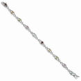 thumbnail image 4 of Garnet Citrine Peridot Topaz Amethyst Bracelet 3.44 carat Sterling Silver Rhodium Plated Polished Birthday Present for Women, 4 of 7