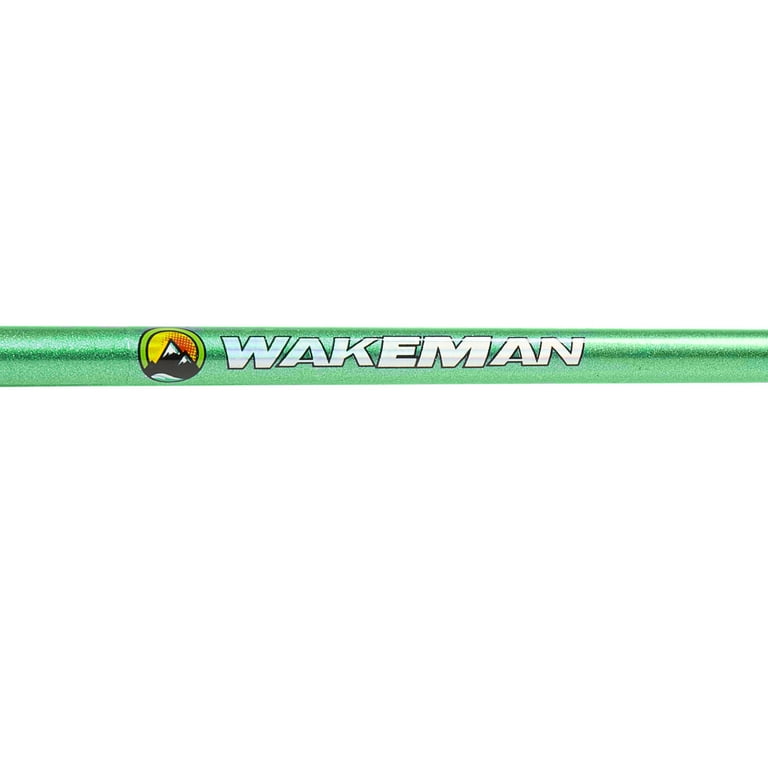 Wakeman 64-Inch Fiberglass and Stainless Steel Rod and Pre-Spooled Reel  Combo (Green Metallic; Green)
