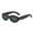 Black, variant on Cat Eye Sunglasses for Women Cute Oval Thick Frame Accessories Sun Glasses Chic Retro Style Shades