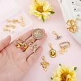 thumbnail image 3 of 11Pcs Golden Shoelace Charms Metal Shoes Decoration Charms Shoe Clips with Lobster Claw Clasp, 3 of 5