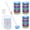 White, variant on Disposable Toilet Brush Cleaning Refills Head,60 Pcs Bowl Brush for Toilet Bowl Cleaners,Rainbow Color