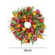 thumbnail image 5 of Tulipanes Artificiales, Guirnalda De Flores Para Puerta, Adornos Colgantes De Pared Para Puerta Delantera, Regalo Para El Día De La Madre Advancent HA043186-02, 5 of 6