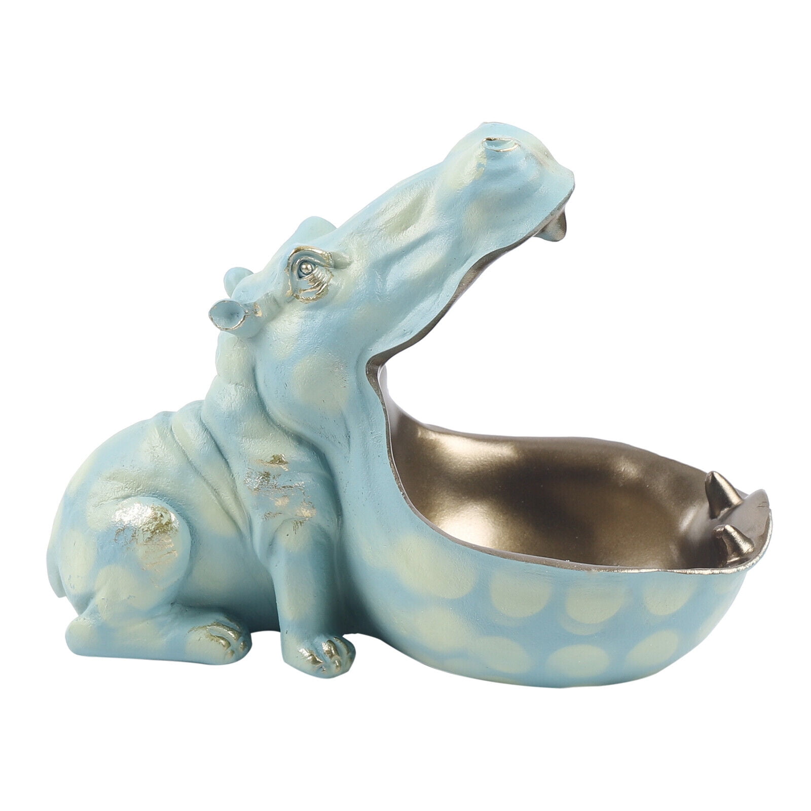 Hippo Animal Statue Home Decor Figurine Sculpture Desktop Art Storage