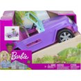 Barbie OffRoad Vehicle, Purple Toy Car with 2 Pink Seats and Rolling