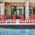 thumbnail image 3 of Dycanpo Outdoor Rocking Chair with High back for Backyard/Patio/Garden,HDPS-Bright Red, 3 of 7