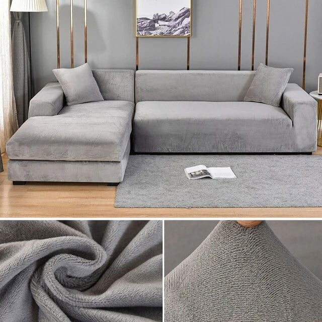 ROFASVCO Corner Sectional Couch Covers L Shape Sofa Cover Jacquard Fleece Stretch Fabric U ROFASVCO Corner Sectional Couch Covers L Shape Sofa Cover Jacquard Fleece Stretch Fabric U