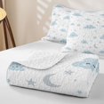 thumbnail image 4 of Erosebridal Kawaii Cartoon Stars Quilt Full,Smiley Cloud Moon Full Bedspread Sets For Girls,3pcs, 4 of 7