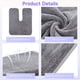 thumbnail image 3 of Toallas faciales DIMEGON de forro polar coral con diseño dividido en forma de U, 12 unidades, 3 of 6