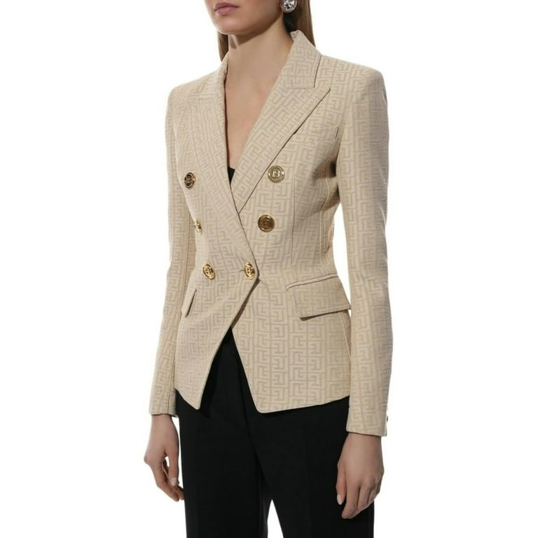 ジャケット Monogram Jacquard Double Breasted Jacket Monogram Jacquard Double Breasted Jacket - Walmart.com