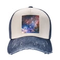 thumbnail image 2 of Nebula Baseball Cap Distressed Adjustable Vintage Cotton Denim Hat for Women Men, 2 of 7