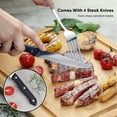 thumbnail image 6 of GPED 24 Piece Silverware Set with Steak Knives, Stainless Steel Flatware Set, Cutlery Set Service for 4, Mirror Polished Utensils Set, Forks and Spoons Silverware Set, Dishwasher Safe, 6 of 7