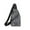 Gris 3, variante sur Sac de Poitrine Business pour Hommes Femmes Décontracté Sac Bandoulière Sling Sac Polyvalent Entraînement Physique Cyclisme Sac avant Plein Air Voyage Pratique Sac d'Épaule