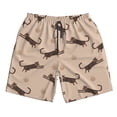 thumbnail image 5 of Goofa Leopard Print Printed Mens Swim Trunks Summer Quick Dry Short Beach Swimwear Bathing Suits-Medium, 5 of 9